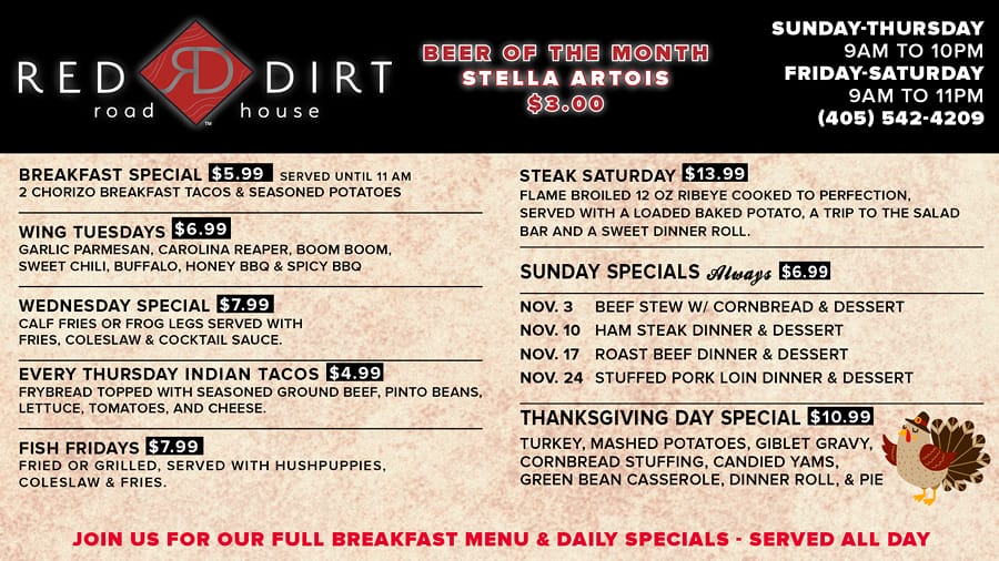 casino oklahoma food