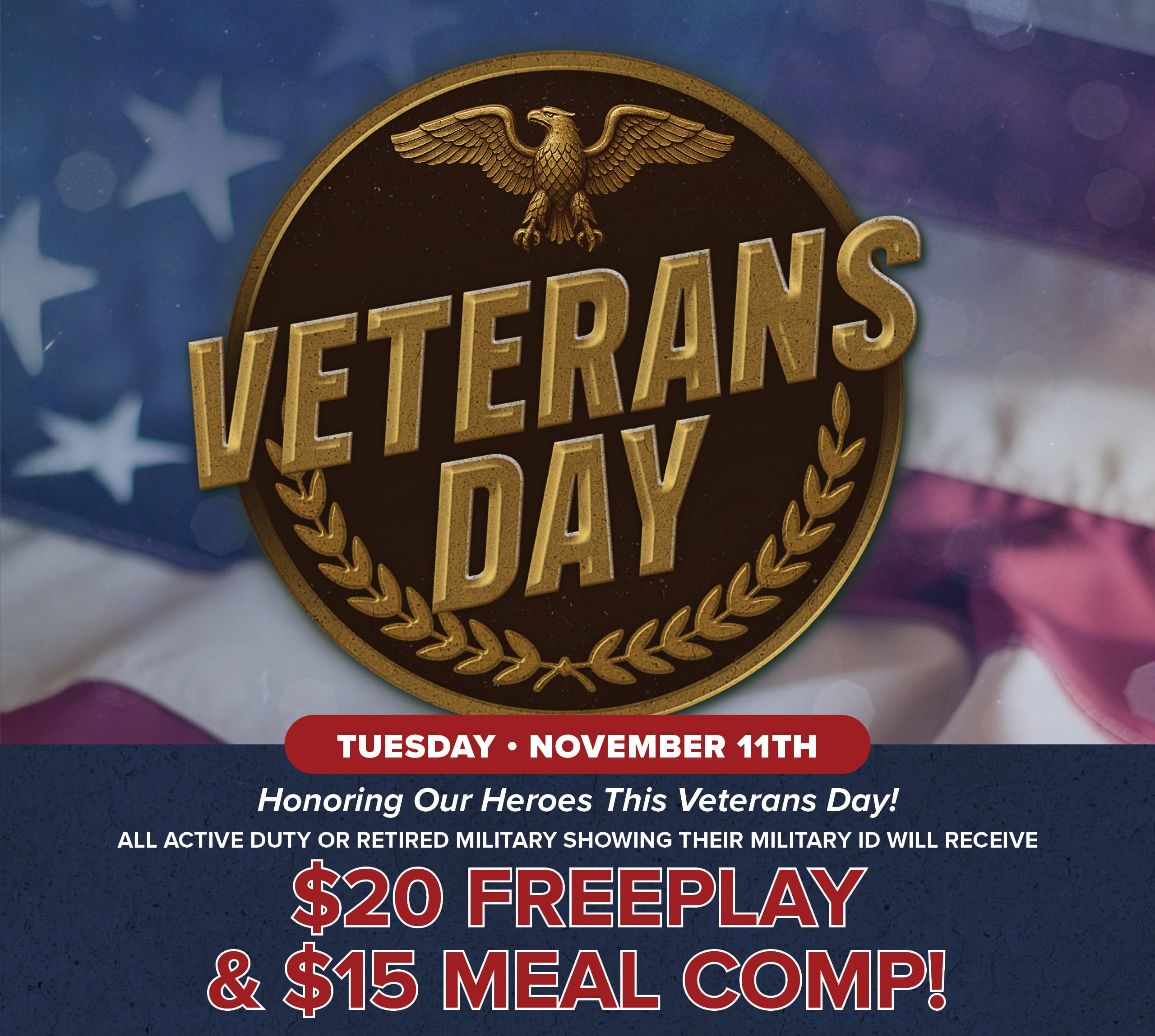 Veterans Day promotion for military members